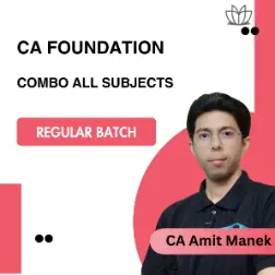 CA Foundation Combo- CA Foundation Regular (CA Amit Manek)